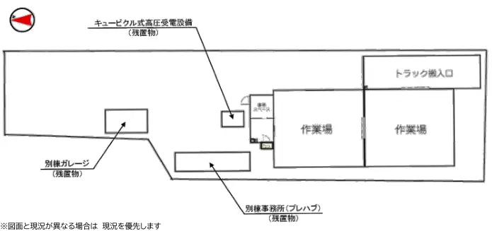 埼玉県蓮田市貝塚の倉庫